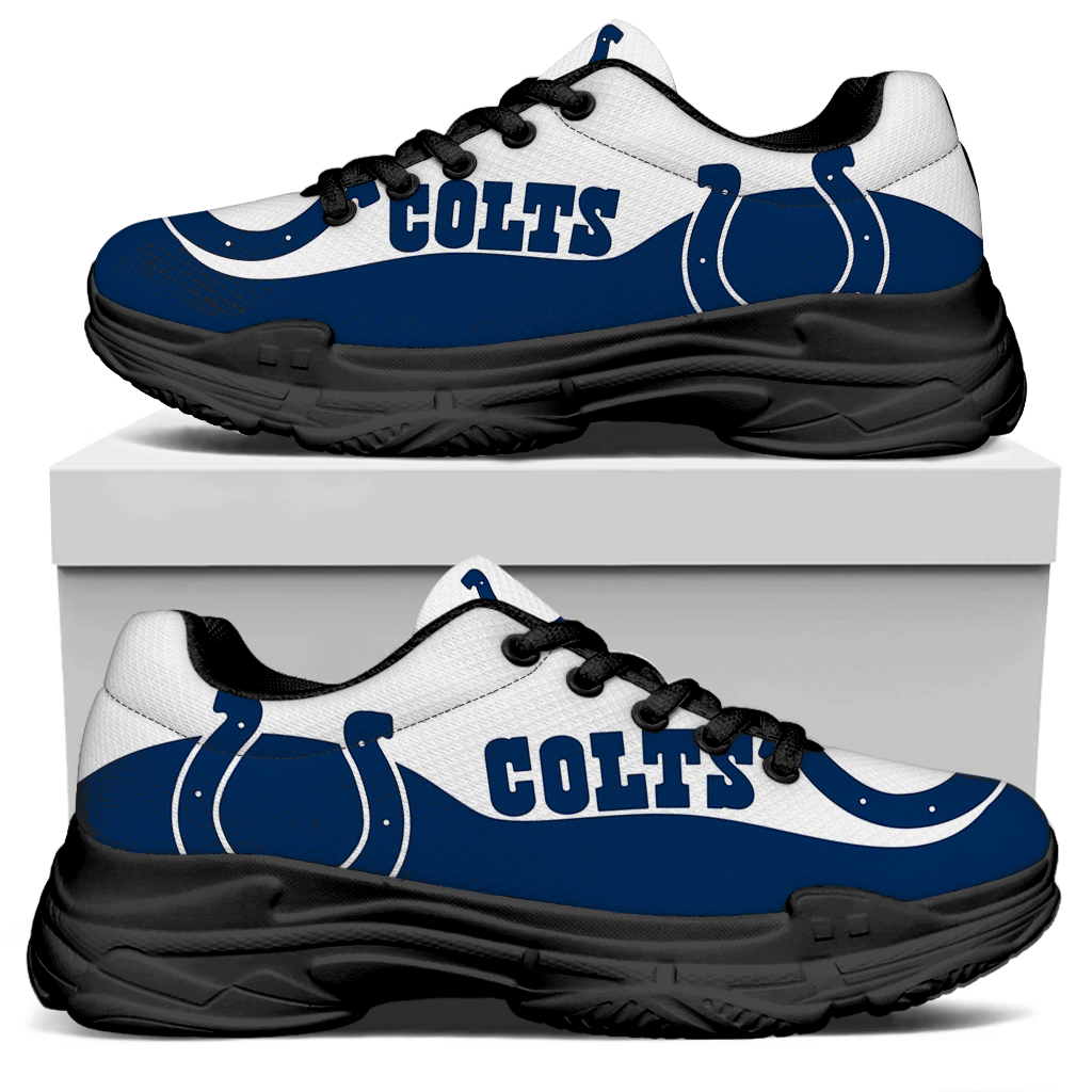 Men's Indianapolis Colts Edition Chunky Sneakers With Line 002